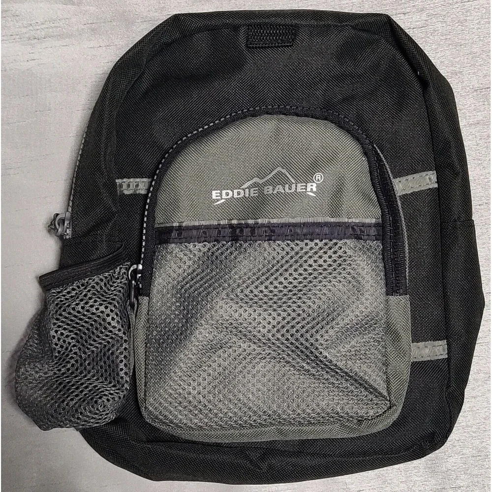 EDDIE BAUER Black Green Kids Hiking Safety Harness Mini‎ Backpack (No Tether)